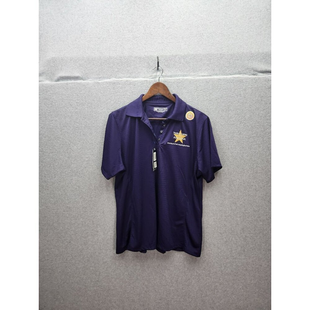 Bermuda Sands Polo Shirt XL Purple Thunder & Lightning Over Arizona Honoring The